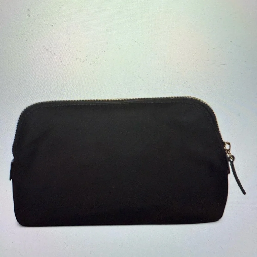 Versace Black Cosmetic Pouch with Gold Medusa